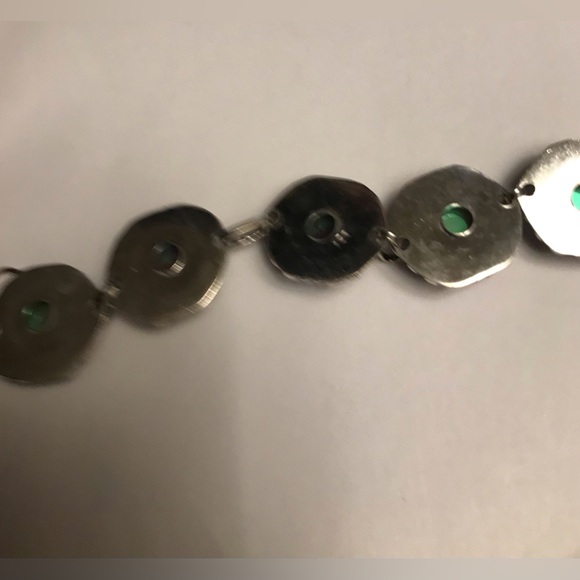 Garnet Stamped 925 Sterling Silver Bracelet - Picture 5 of 5